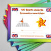 Gymnastics Bundle Award 8 (Pack of 5 Badges & Certificates) - Image 3