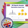 Gymnastics Bundle Award 4 (Pack of 5 Badges & Certificates)