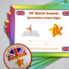 Gymnastics Bundle Award 8 (Pack of 5 Badges & Certificates)