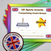 Trampoline Bundle Award Bronze (Pack of 5 Badges & Certificates)
