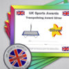 Trampoline Bundle Award Silver (Pack of 5 Badges & Certificates)